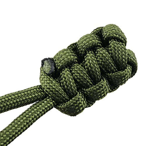 Image of HSCGIN 12pcs Braided Rope Zipper Head 38x23mm Replacement Zipper Pulls Red Blue Green for Suitcase, Backpacks, Jackets, Boots