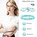 RONYOSTING Amazonite Healing Bracelet for Women - Yoga Jewelry with Butterfly Charm, Handmade Stretchy Round Beads Bracelet, Enhance Positive Energy