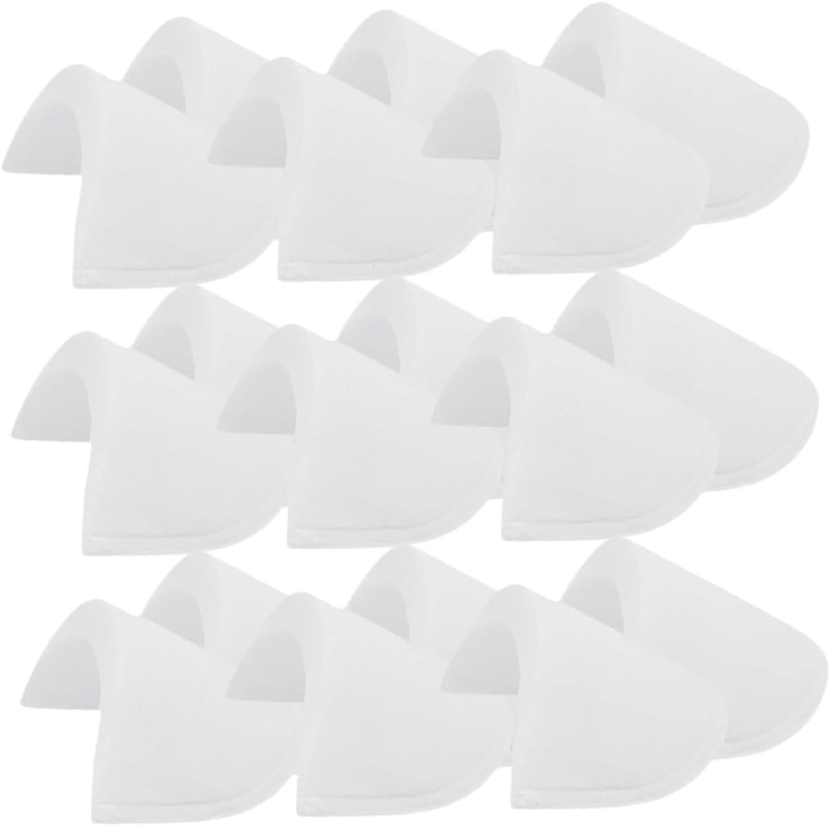Baluue 40 Pairs Sponge Shoulder Pads for Women's Clothing White