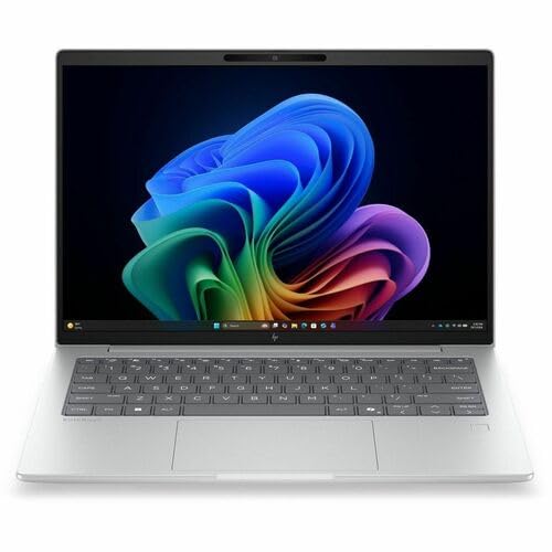 Image of HP EliteBook 6 G2q 14 inch Copilot+ PC Notebook - WUXGA - Qualcomm Snapdragon X2 Elite X2E-84-100 - 32 GB - 512 GB SSD - Glacier Silver - Qualcomm Chip - 1920 x 1200 - Windows 11 Pro - - In-plane Switchin