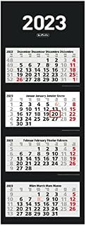 herlitz 4 Month Wall Calendar 2023 - 33 x 87.5 cm - Pack of 1