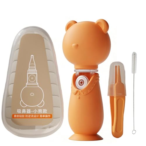 Aspirador nasal para bebés y portátil, lavable y lindo diseño - Kit de aspiradora nasal para succión senos | Para el hogar, uso diario, viajes, acostarse, hospital, congestión, rhu