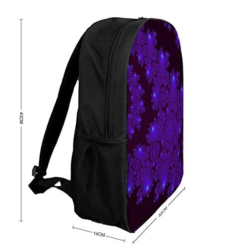 Sac à dos imprimé en 3D Fractal cartable scolaire mixte grand format 17"