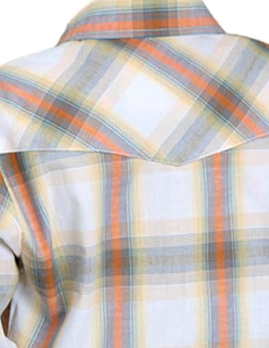 ROPER Western Shirt Boys Snap L/S Plaid Cream 01-030-0101-4069 WH2