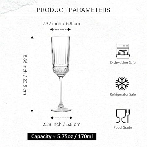 Copas de champán de 180 ml para aniversarios y bodas 3