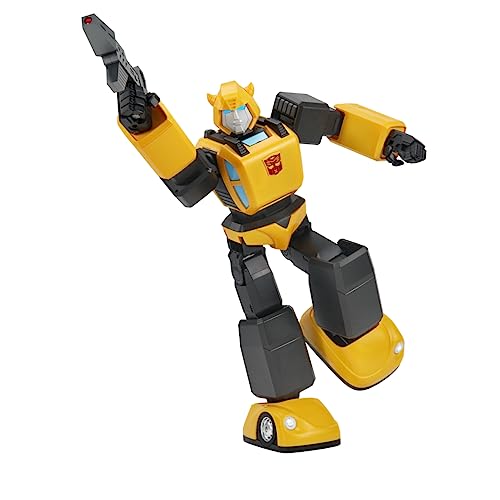 Robosen Authentic G1 Bumblebee Transformers Figurine d'action : Robot interactif, contrôlé par la Voix, programmable avec Mouvement adaptatif, lumières LED, Sons Originaux G1 – vue 4