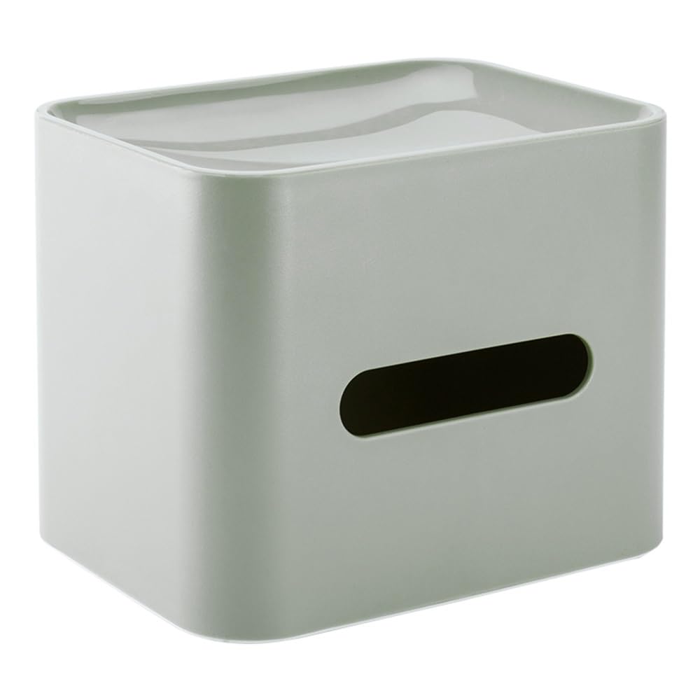 Tissue Holder Dispenser Tissue Box with Top Shelf Platform for Home Countertop Holders for Living Room(Green)
