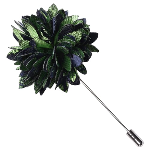 Image of GUSLESON 3.15 inch(8cm) Mens Floral Tie and Lapel Pin Necktie Hankerchief Cufflinks Set for Men
