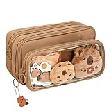 【Grande capacité】Cette Capybara Trousses peut non seulement être utilisée pour ranger divers articles de papeterie tels que des crayons, des stylos, des gommes, etc., la conception à fermeture éclair multicouche facilite le rangement de la cosmétiques, la gadgets et d'autres petits objets.