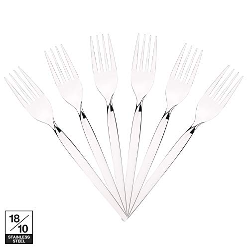 Image of Bergner Wave 6 Pcs Stainless Steel Table Fork Set