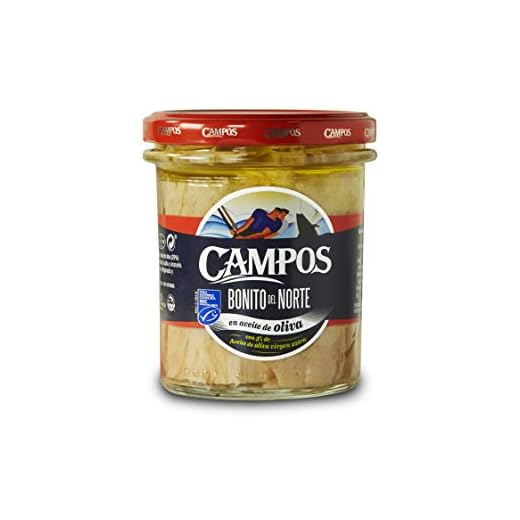 Campos Frasco de Bonito del Norte de Pesca Sostenible Msc en Aceite de Oliva 350 G