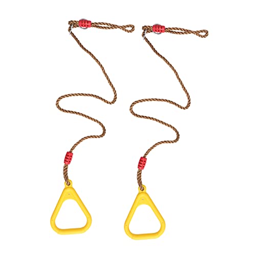 BESPORTBLE 1Pair Exercise Rings Durable Pull Handles for Training Stretch Ring for Indoor Workouts Non Slip Grip for Push Ups Pull Ups Fitness Equipment for Boys