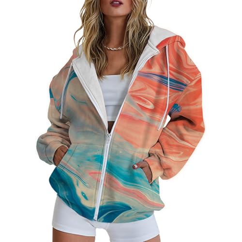 domirica Women'S Spring Jacket Sunflower Graphic Plus Size Casual Comfy