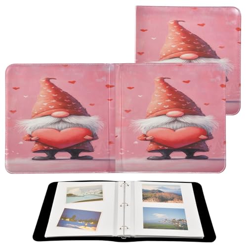 Álbum de Fotos Autoadhesivo Scrapbook DIY Día de San Valentín con Corazón de Gnomo, 3 Anillas, 40 Páginas, 8x10 para Recuerdos miniatura 2