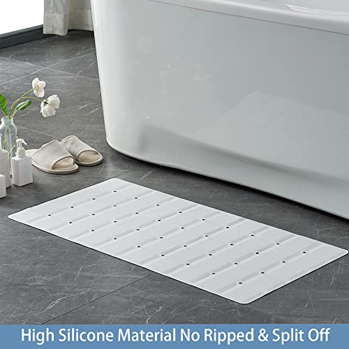 Alfombra de baño plegable Webos blanca para bañera cómoda 7