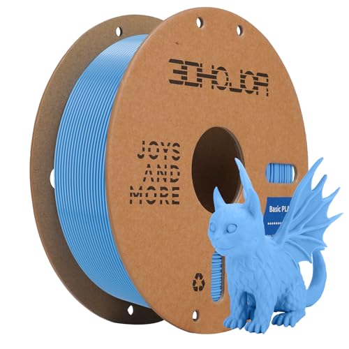 3DHoJor Basic PLA Filament 1KG 1.75mm 300mm/s for 3D Printers,Light Blue