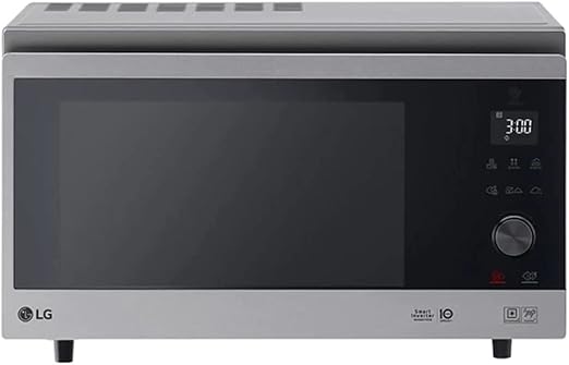 LG MJ3965ACS Forno Microonde Smart Inverter Combinato e Ventilato con  Cottura a Vapore, 39 Litri, 1100 W, Programmi Automatici, 5 Livelli di  Potenza, Piatto Microonde Crispy Incluso - Inox : Amazon.it: Casa e cucina