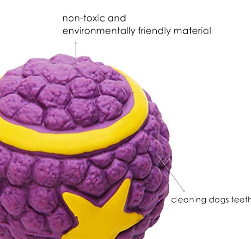 Image of EETOYS Petlicious and More Dog Latex Squeaky Starball Toy (Medium)