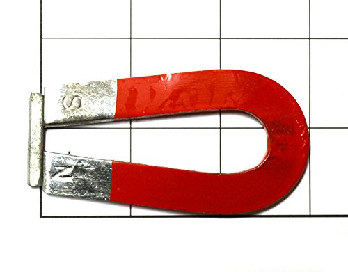 Eisco - Small Horseshoe U-Shaped Magnet, Chrome Steel, 3