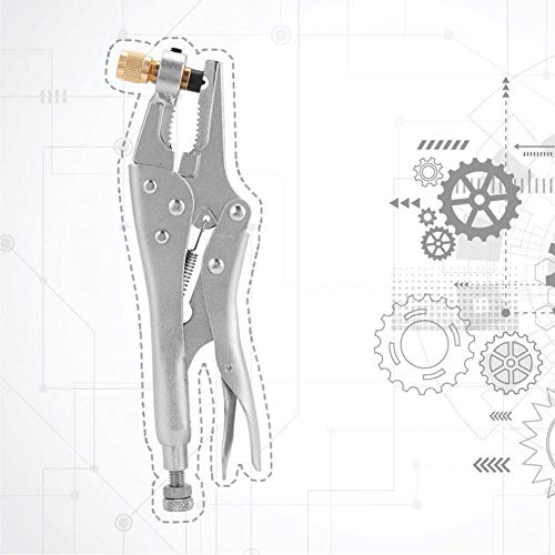 Refrigerant Recovery Pliers，Air Conditioner Refrigerant Recovery Refrigeration Tube Locking Plier，1/4In Sae Interface #TOP5