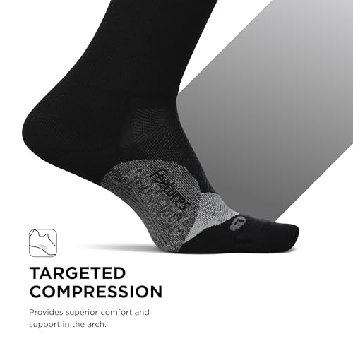 Image of Feetures Elite Light Cushion Mini Crew Sock - Sport Sock with Targeted Compression