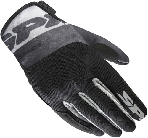 SPIDI Flash-KP Tex Damen Motorrad Handschuhe, schwarz/grau, L