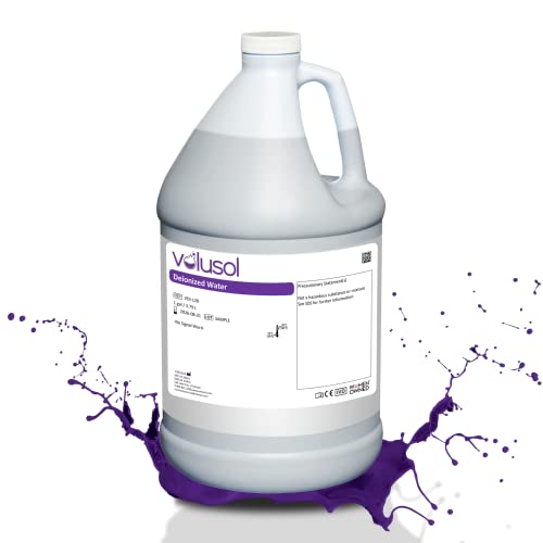 Deionized Water - Prime Demineralized Solution - Laboratory Grade Di Water - Deep Cleaning, Cooling, Cosmetic, & Hygiene (Case Of 4)) #TOP1