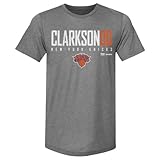 500 LEVEL Jordan Clarkson New York Knicks Elite Men's Premium T-Shirt (Tri Gray, X-Large)