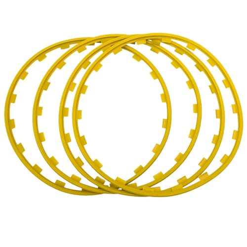 Rim Protectors,Wheel Protectors,Anti-aging Nylon Material,18-20 Inch Wheel Cover,Car Decorative Ring,Wheel Rim Protection Long Lasting,Anti-scratch,Shock Absorbing,Strong Impact Resistance(Yellow,20in