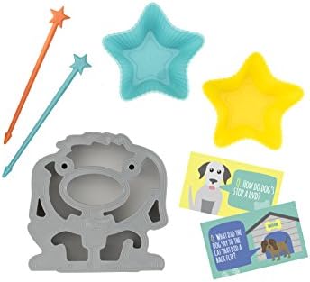 Lunch Punch Sandwich Cutter + Long Food Picks (Fun Lunch Kit) - Dog/Puppy