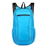 20L Foldable Backpack for Outdoor Camping, Travel & Hiking – Lightweight 130g Nylon Storage Bag with Water-Resistant Fabric, Breathable Shoulder Straps, Compact Fo（Light Green）