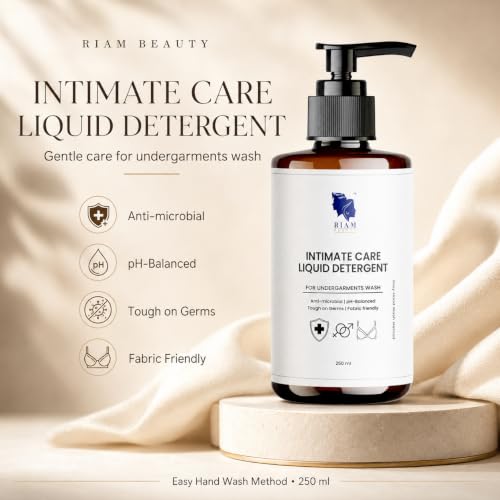 Image of Undergarment Liquid Detergent for Women & Men | Antibacterial Lingerie Wash | Removes Period Stains, Odor & Bacteria | Gentle on Delicates | pH Balanced | 250 ml