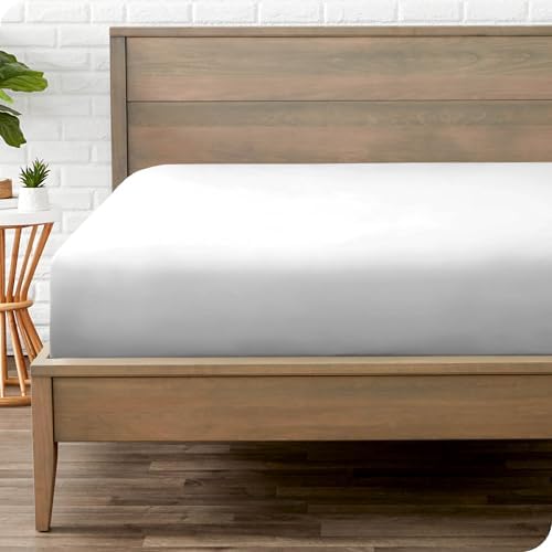 Bare Home Fitted Bottom Sheet King Size - Premium 1800 Ultra-Soft...