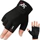 BEAST RAGE Fitness-Handschuhe für Training, rutschfest,gepolsterte Handfläche,Halbfinger-Workout,Gewichtheben-Handschuhe, Radfahren, Crossfit,Krafttraining (Black, M)