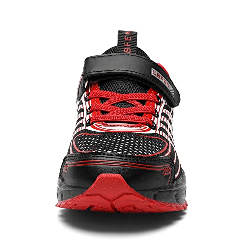 Ubfen Kids Sneakers Boys Girls Tennis Shoes For Running Athletic Walking Gym Sports Lightweight Breathable Red #TOP6