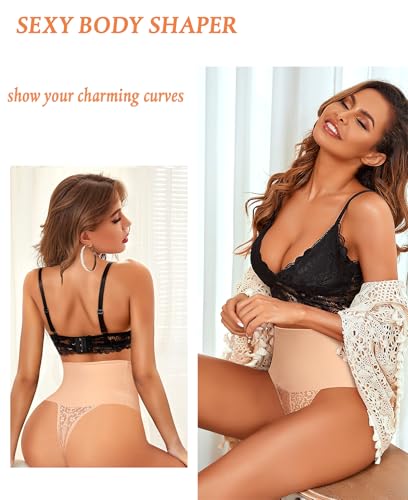 Image of Womens Thong Shapewear Mid to High Waisted Shaper Thong WN0017