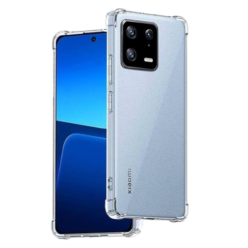 Totill Funda para Xiaomi 13 Carcasa Protectora Antigolpes Transparente con Cojín Esquina Parachoques, Suave TPU Silicona Caso Delgada Anti-Choques Phone Case Cover Silicona Coque