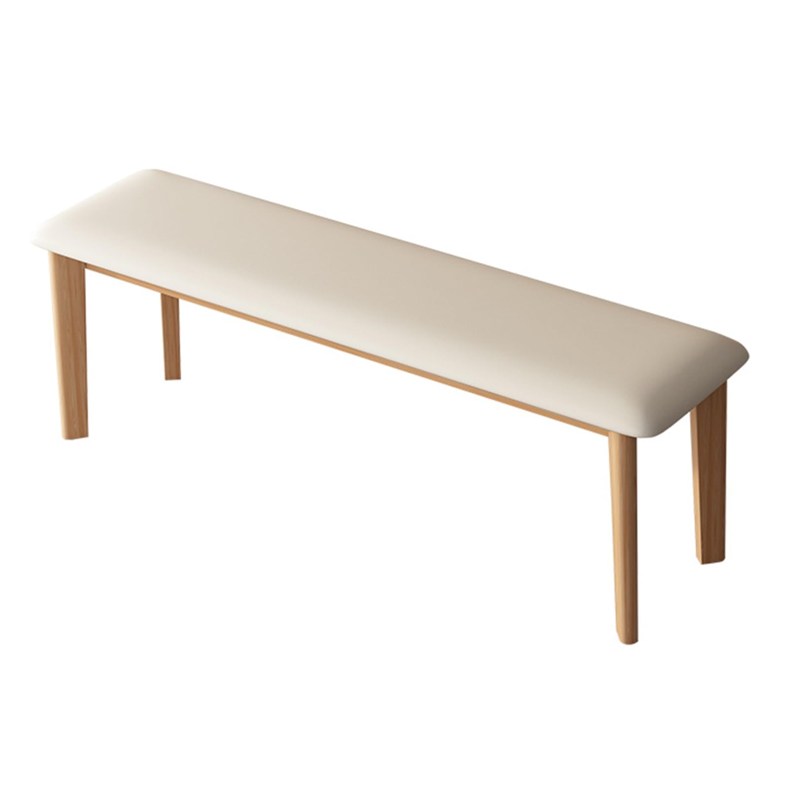 Banc rembourré bois massif 100cm pour couloir et salon
