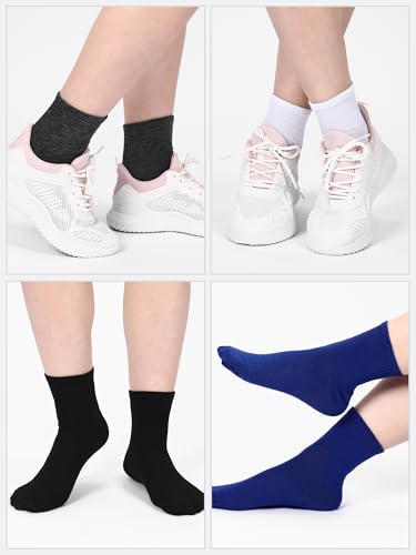 Image of Tarpop 100 Pairs Bulk Mens Socks Moisture Wicking Casual Sports Ankle Socks for Homeless Unisex Adult Men Women