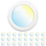 Sunco 24 Pack 6 Inch LED Disk Lights, Flush Mount Ceiling Light Disc, Recessed Can Lighting, 850 LM, 12W (65W Equivalent), Selectable CCT 3000K/4000K/5000K/6000K/6500K, Dimmable, Damp Rated ETL
