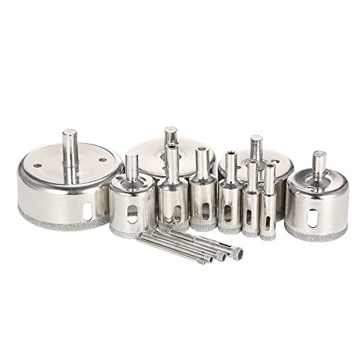 Kit de brocas de diamante para vidrio y cerámica, 14 piezas miniatura 4