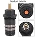 Thermostatic Cartridge for 94282000 Shower Valve, 3/4-Inch Brass Control Valve Replacement, Black Shower Regulator with Precise Thermostatic Control