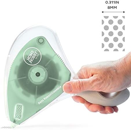 HomeHobby by 3L, Double-Sided Tape Runner, Refill Dots, Repositionable, 42m/140' Clear