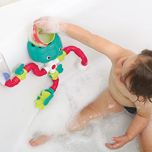 Coffret De Bain Dino - 1 Circuit D'Eau À Construire,1 Grand Dinosaure,1