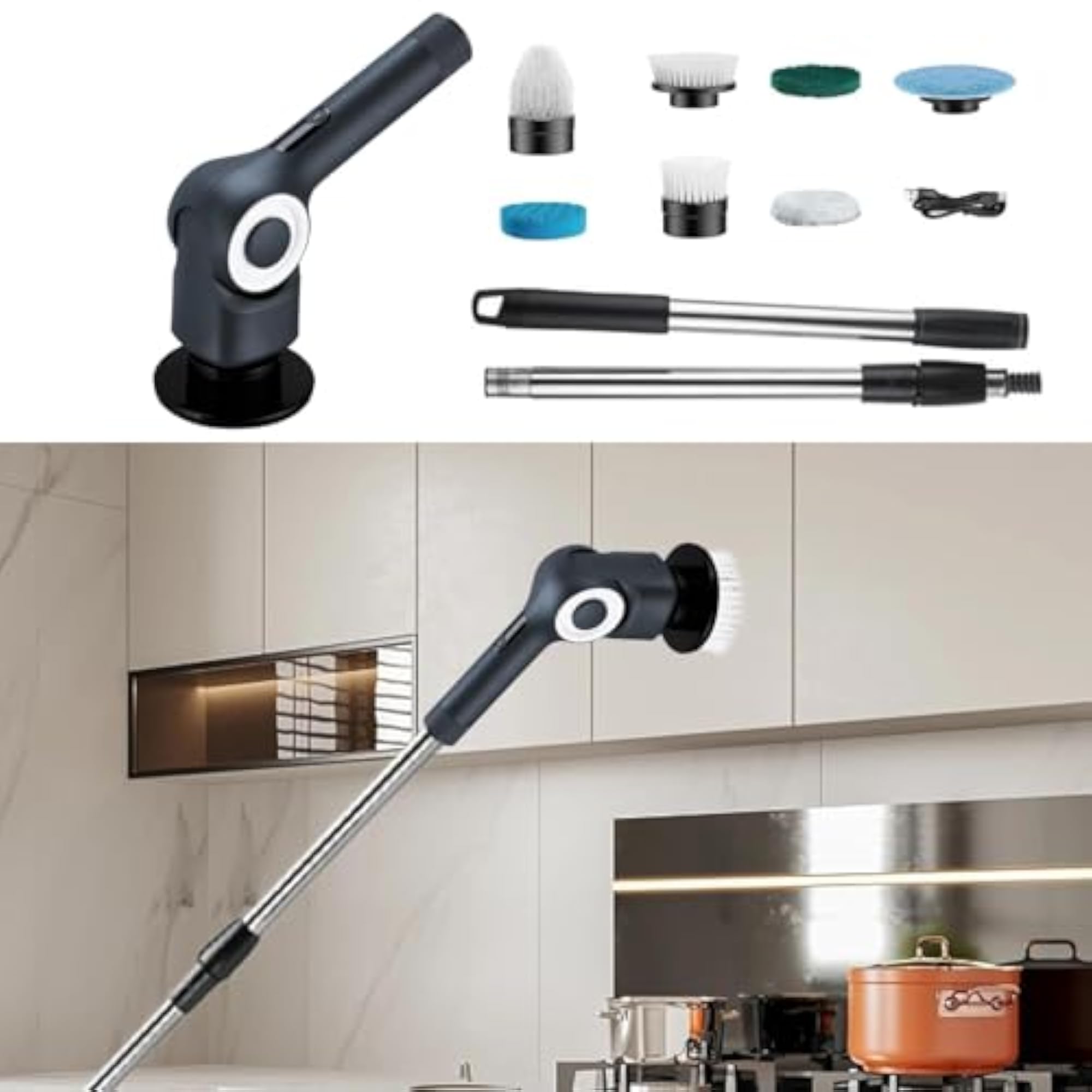 Portable Handheld Shower Cleaning Brush