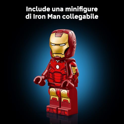 | Marvel Iron Man Mark 3 Edizione del Collezionista - Kit di Modellismo Action Figure Avengers da Esposizione per Adulti - con Minifigure e Reattore ad Arco - Regalo da Collezione per Fan - 76344 - Lego - Immagine 3