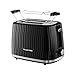 Produktbild Russell Hobbs Toaster [für 2 Scheiben] Eden (6 Bräunungsstufen, Hebefunktion, Auftau-, Aufwärm- & Stoppfunktion, Krümelschublade, Brötchenaufsatz, Schwarz) 27371-56