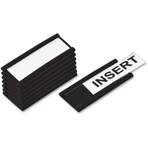 Bi-silque Magnetic Data Cards; 1"x2"; Black #1