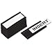Bi-silque Magnetic Data Cards; 1"x2"; Black