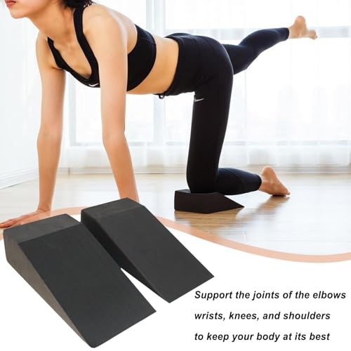 Squat Wedge Blocks - Zachte pols wig | YOGA Pilates Blok Schuine Board Kuit Stretcher | Squat Wedge Ramp | EVA Foam Voet Enkelknie Stretcher Beenextender voor Pushh-Up, Plat, Squat - Afbeelding 4